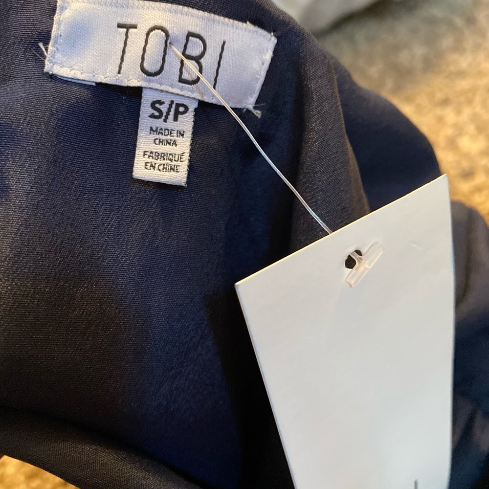 TOBI Navy Ribbon ROMPER - Picture 2 of 4
